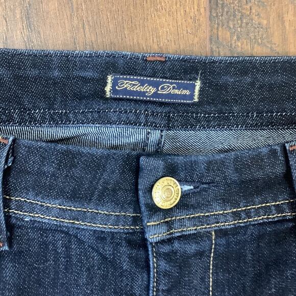 Fidelity Denim Scoop Low Waist Skinny Dark Wash Jeans - Picture 2 of 8